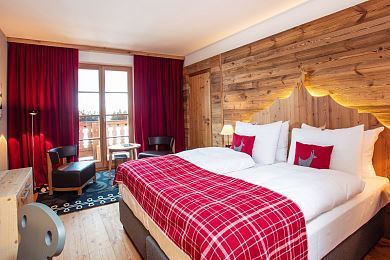 Doppelzimmer im Hotel Kitzhof mit ausgesucht hochwertiger Inneneinrichtung